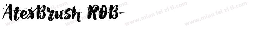AlexBrush ROB字体转换